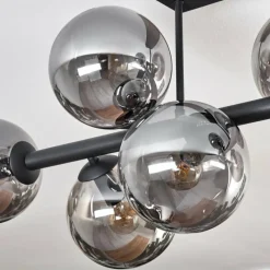 hofstein Gastor Plafonnier, Boule lumineuse Fumé, 8 lumières