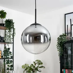 hofstein Gastor Suspension, Boule lumineuse Clair, Fumé, 1 lumière