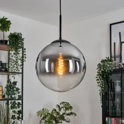 hofstein Gastor Suspension, Boule lumineuse Clair, Fumé, 1 lumière