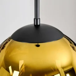 hofstein Gastor Suspension, Boule lumineuse Or, Clair, 1 lumière