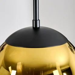 hofstein Gastor Suspension, Boule lumineuse 20 cm Or, Clair, 1 lumière