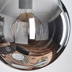 hofstein Gastor Suspension, Boule lumineuse 25 cm Fumé, 1 lumière