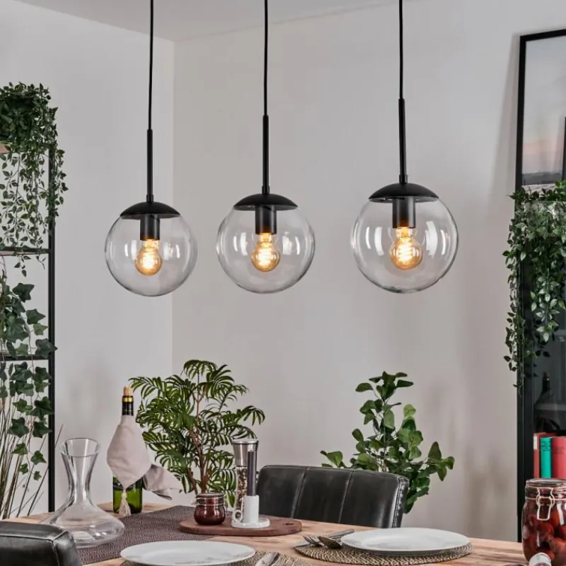 hofstein Gastor Suspension, Boule lumineuse Clair, 3 lumières