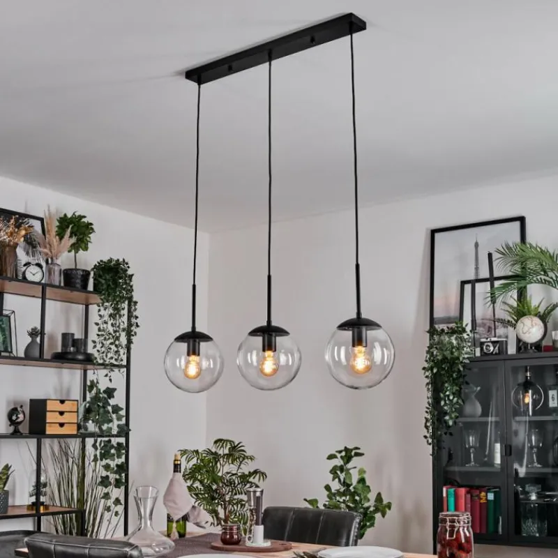 hofstein Gastor Suspension, Boule lumineuse Clair, 3 lumières