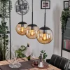 hofstein Gastor Suspension, Boule lumineuse Ambre, 3 lumières