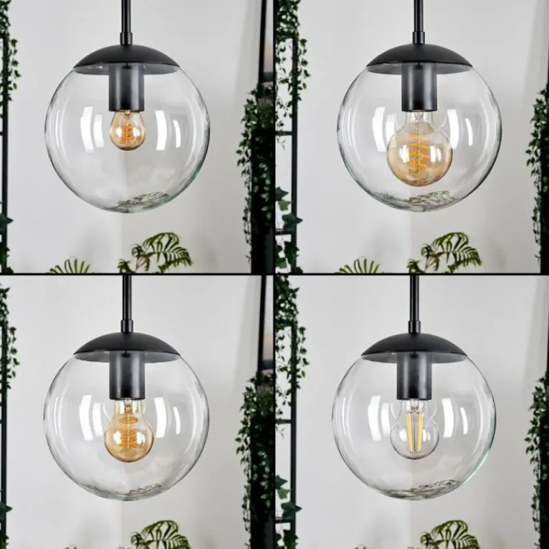 hofstein Gastor Suspension, Boule lumineuse Clair, 1 lumière