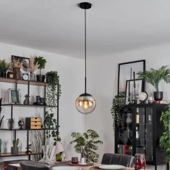 hofstein Gastor Suspension, Boule lumineuse Ambre, Clair, 1 lumière