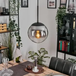 hofstein Gastor Suspension, Boule lumineuse Clair, Fumé, 1 lumière