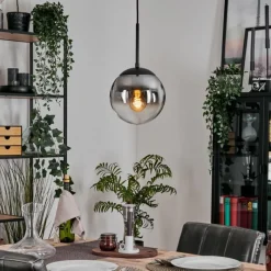 hofstein Gastor Suspension, Boule lumineuse Clair, Fumé, 1 lumière