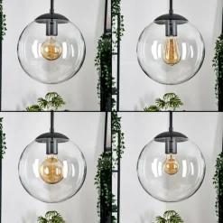 hofstein Gastor Suspension, Boule lumineuse 25 cm Clair, 1 lumière