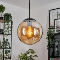 hofstein Gastor Suspension, Boule lumineuse 25 cm Ambre, 1 lumière