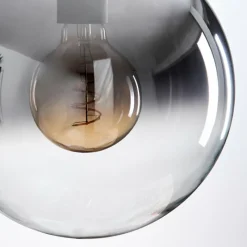 hofstein Gastor Suspension, Boule lumineuse 25 cm Clair, Fumé, 1 lumière