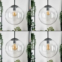 hofstein Gastor Suspension, Boule lumineuse 30 cm Clair, 1 lumière