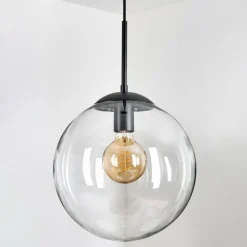 hofstein Gastor Suspension, Boule lumineuse 30 cm Clair, 1 lumière