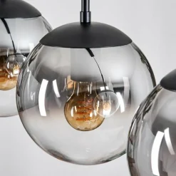 hofstein Gastor Suspension, Boule lumineuse Clair, Fumé, 3 lumières