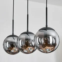 hofstein Gastor Suspension, Boule lumineuse Clair, Fumé, 3 lumières