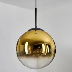 hofstein Gastor Suspension, Boule lumineuse 30 cm Or, Clair, 1 lumière