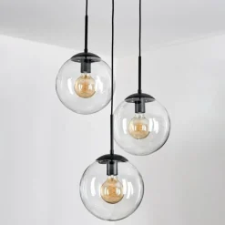 hofstein Gastor Suspension, Boule lumineuse Clair, 3 lumières