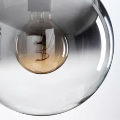 hofstein Gastor Suspension, Boule lumineuse Clair, Fumé, 3 lumières