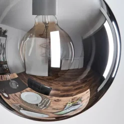 hofstein Gastor Suspension, Boule lumineuse 30 cm Fumé, 3 lumières