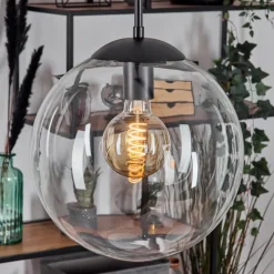 hofstein Gastor Suspension, Boule lumineuse, Suspension Clair, 2 lumières