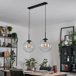 hofstein Gastor Suspension, Boule lumineuse, Suspension Clair, 2 lumières