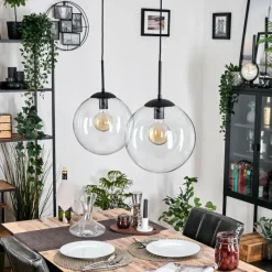 hofstein Gastor Suspension, Boule lumineuse, Suspension Clair, 2 lumières