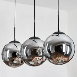 hofstein Gastor Suspension, Boule lumineuse, Suspension Fumé, 3 lumières