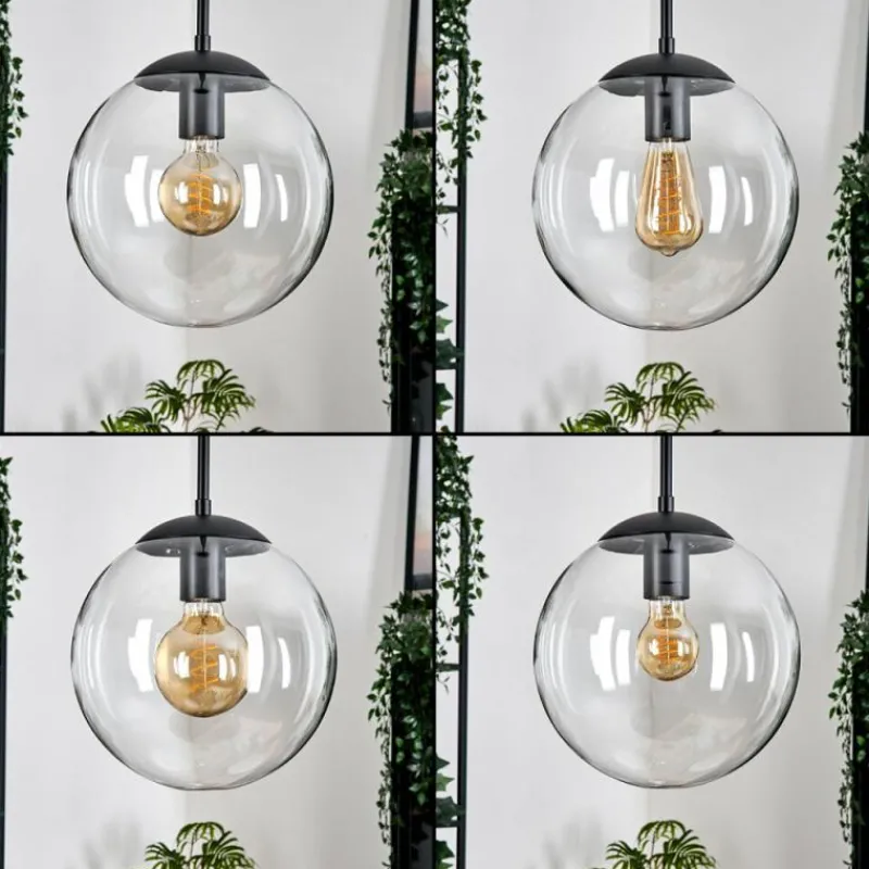 hofstein Gastor Suspension, Boule lumineuse, Suspension Clair, 4 lumières