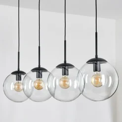 hofstein Gastor Suspension, Boule lumineuse, Suspension Clair, 4 lumières
