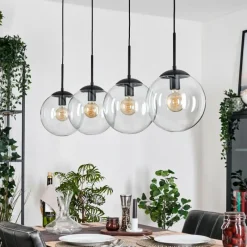 hofstein Gastor Suspension, Boule lumineuse, Suspension Clair, 4 lumières