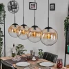 hofstein Gastor Suspension, Boule lumineuse, Suspension Ambre, Clair, 4 lumières