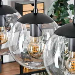 hofstein Gastor Suspension, Boule lumineuse, Suspension Clair, 5 lumières