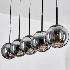 hofstein Gastor Suspension, Boule lumineuse, Suspension Fumé, 5 lumières