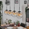 hofstein Gastor Suspension, Boule lumineuse, Suspension Ambre, Clair, 4 lumières