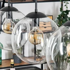 hofstein Gastor Suspension, Boule lumineuse, Suspension Clair, 4 lumières