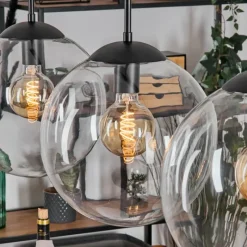 hofstein Gastor Suspension, Boule lumineuse, Suspension Clair, 4 lumières