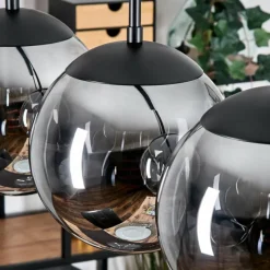 hofstein Gastor Suspension, Boule lumineuse, Suspension Fumé, 4 lumières