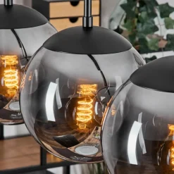 hofstein Gastor Suspension, Boule lumineuse, Suspension Fumé, 4 lumières