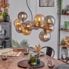 hofstein Gastor Suspension, Boule lumineuse, Suspension Ambre, Fumé, 10 lumières