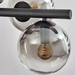 hofstein Gastor Suspension, Boule lumineuse, Suspension Clair, Fumé, 8 lumières