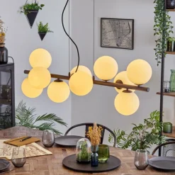 hofstein Gastor Suspension, Boule lumineuse, Suspension Blanc, 10 lumières