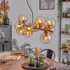 hofstein Gastor Suspension, Boule lumineuse, Suspension Ambre, Clair, 10 lumières
