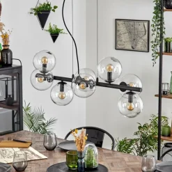 hofstein Gastor Suspension, Boule lumineuse, Suspension Clair, 8 lumières