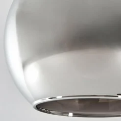 hofstein Gastor Suspension, Boule lumineuse, Suspension Chrome, Fumé, 10 lumières