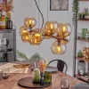 hofstein Gastor Suspension, Boule lumineuse, Suspension Ambre, 10 lumières