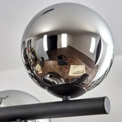 hofstein Gastor Suspension, Boule lumineuse, Suspension Chrome, Fumé, 10 lumières