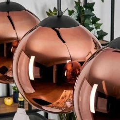 hofstein Gastor Suspension, Boule lumineuse, Suspension Cuivré, 3 lumières