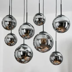 hofstein Gastor Suspension, Boule lumineuse, Suspension Fumé, 8 lumières