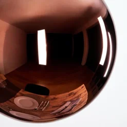 hofstein Gastor Suspension, Boule lumineuse, Suspension Cuivré, 1 lumière